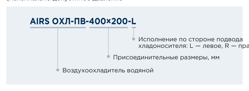 Воздухоохладитель водяной прямоугольный AIRS ОХЛ-ПВ
