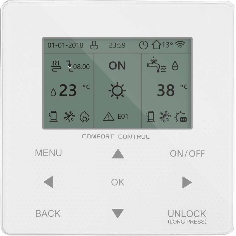 Тепловой насос воздух-вода MDV для отопления и ГВС MDHWC-V12W/D2RN8-B