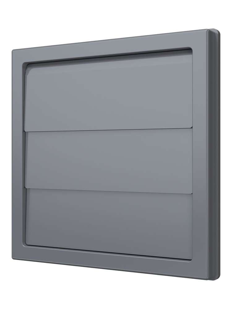 Выход стенной КФ фланец 55х110 жалюзи 150х150 ASA Gray ERA STREETLINE