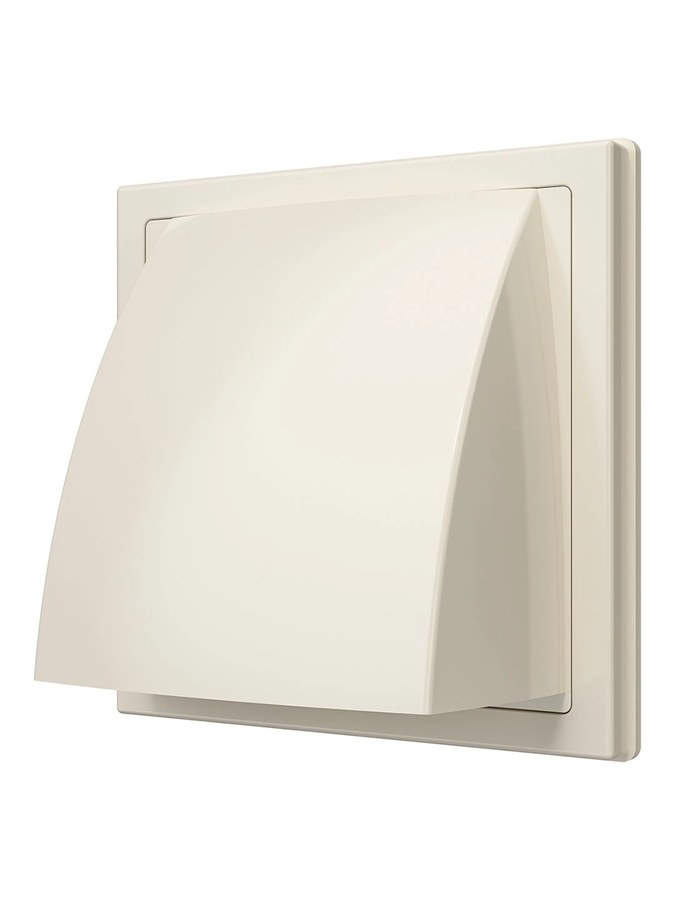 Выход стенной КФВ фланец D125 обратный клапан 150х150 ASA айвори ERA