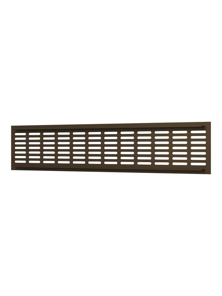 Решетка вентиляционная DP AL сетка переточная 480х100 алюминий Dark bronze ERA