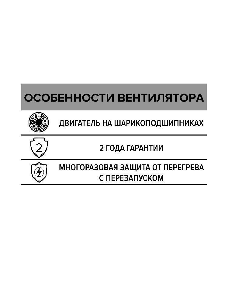 Вентилятор канальный CYCLONE D125 центробежный пластиковый корпус ERA PRO