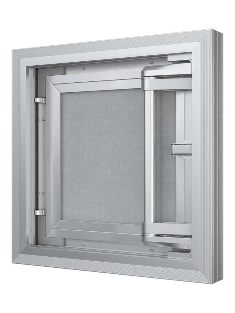 Люк ревизионный D C ERAmo Comfort 400х300 скрытый монтаж усиленная петля алюминий EVECS