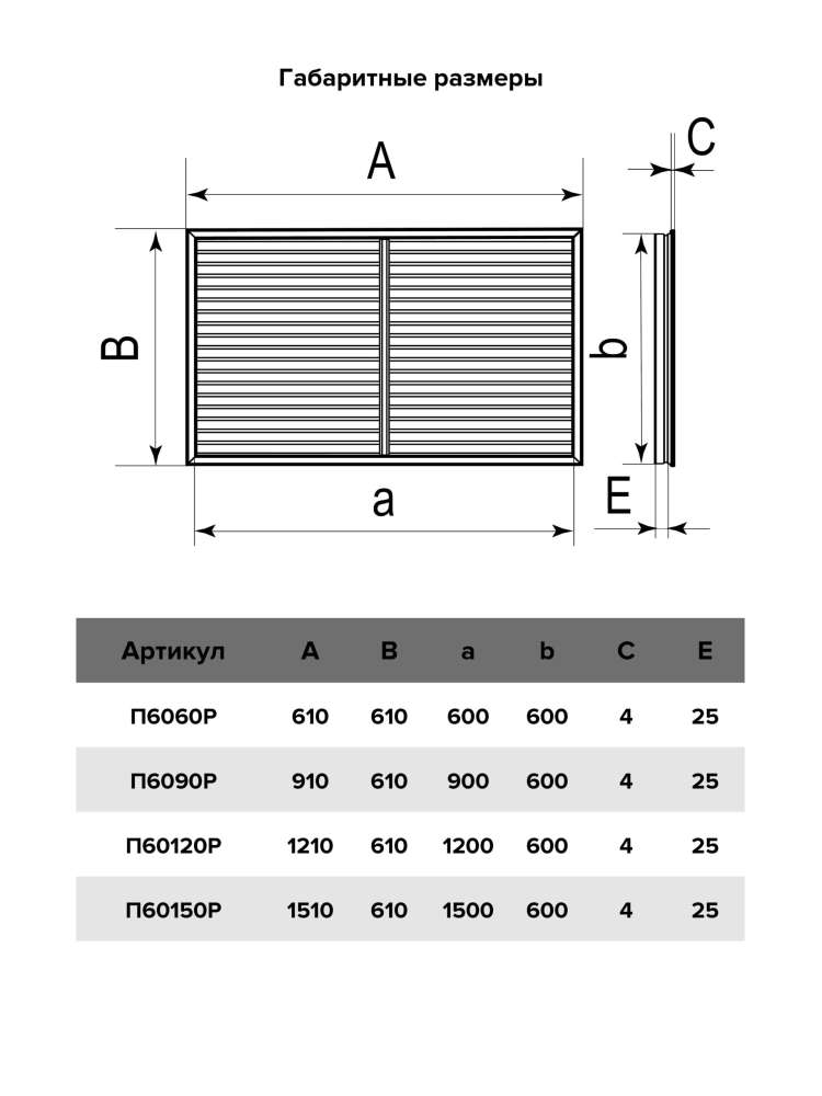 Экран радиаторный ПР фланец 600х900 пластик Oak ERA